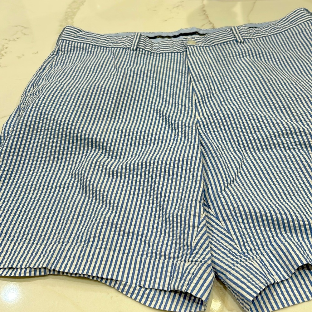 Brooks Bros seersucker shorts